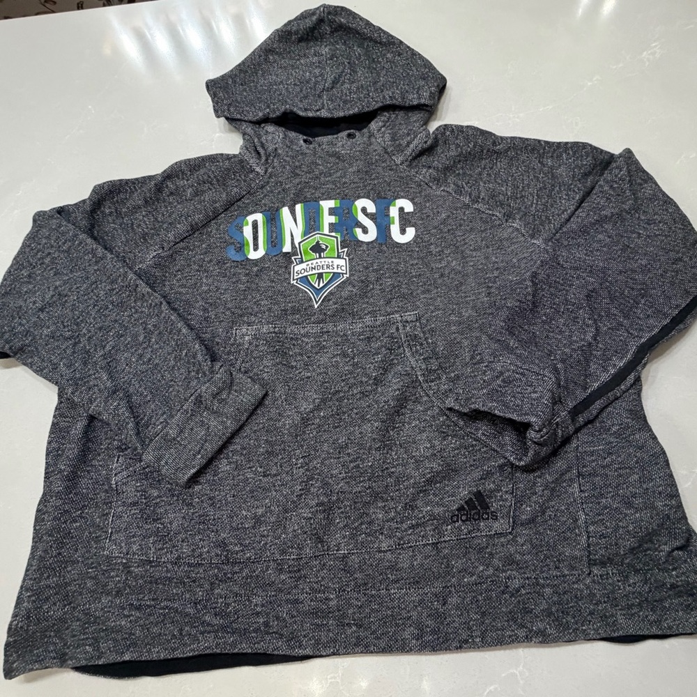 Adidas Seattle Sounders Grey Women’s Hoodie, XL